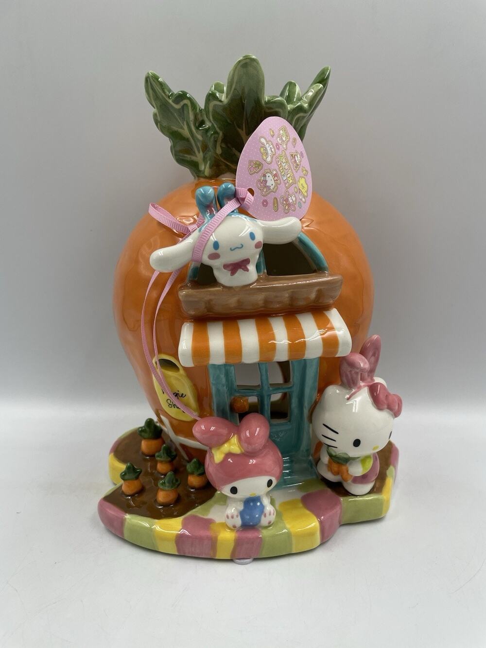 Blue Sky Clayworks x Hello Kitty Easter Carrot Candle House NEW